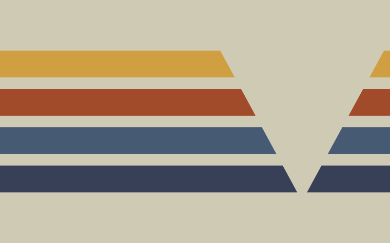 Chevron Stripes Motif geometric vinyl rug - TenStickers