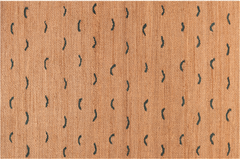 Jute beige imitation animal print vinyl rug - TenStickers