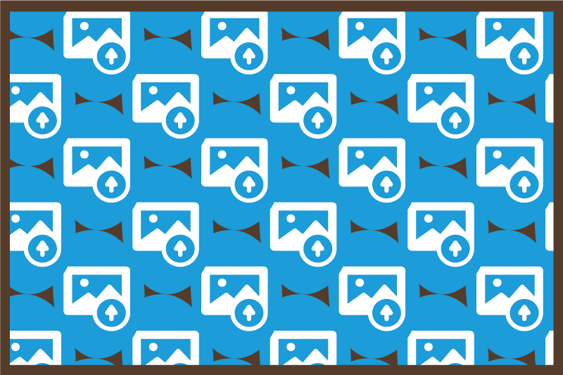 Image pattern custom vinyl rug - TenStickers