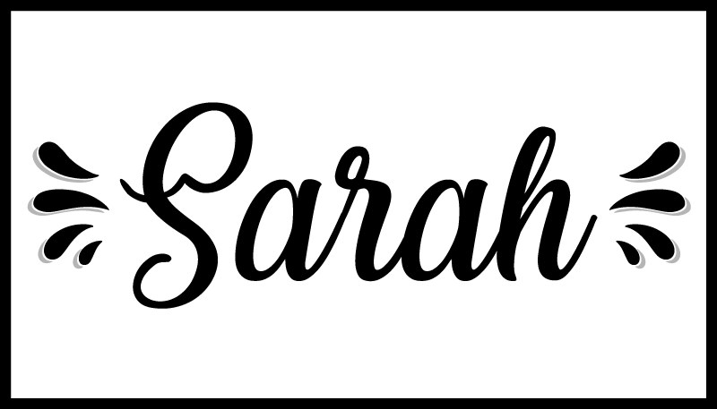 Black and white living room vinyl rug - TenStickers