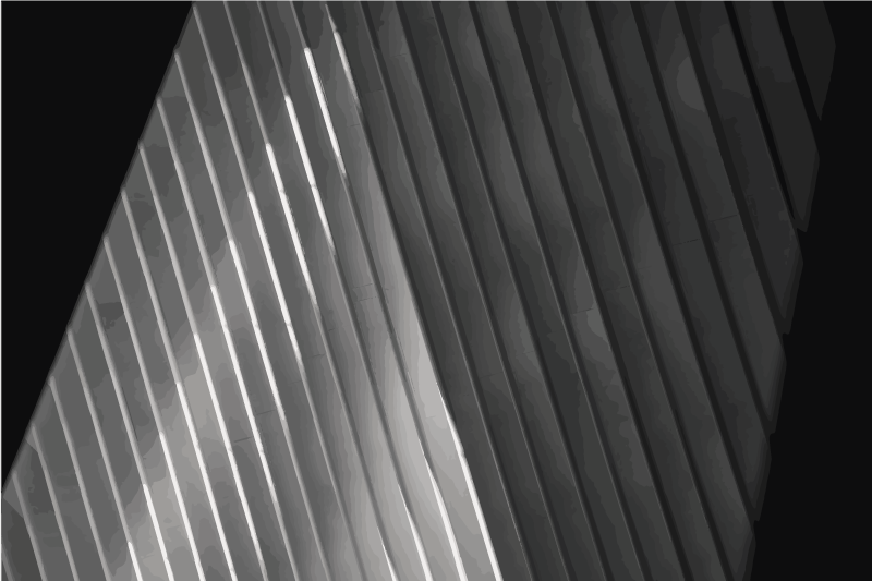 Sleek Striped Surface wood effect vinyl rug - TenStickers