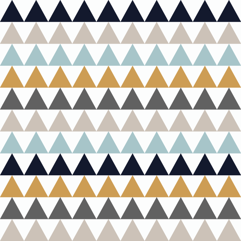 Sober nordic triangles vinyl rug - TenStickers