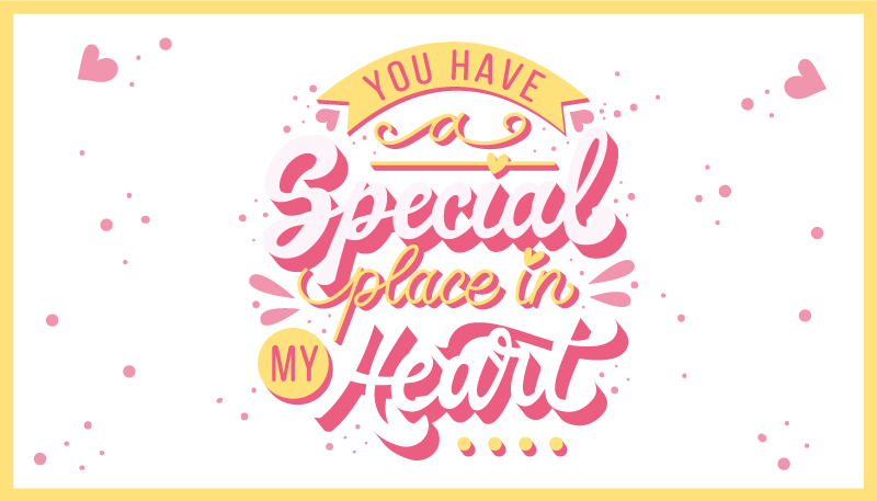 Special place in heart custom rug - TenStickers