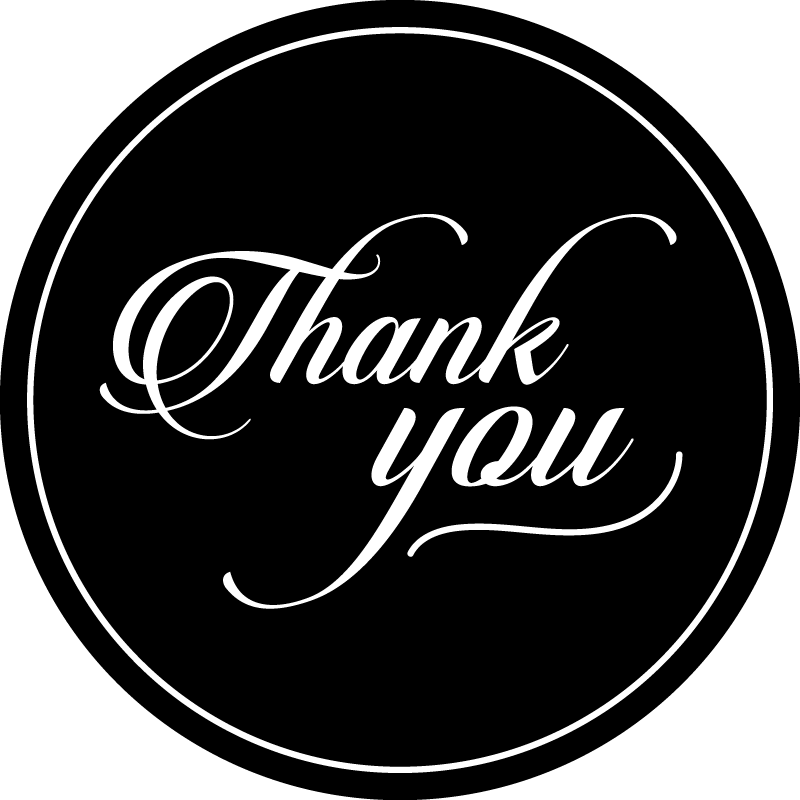 Thank You Note custom rug - TenStickers
