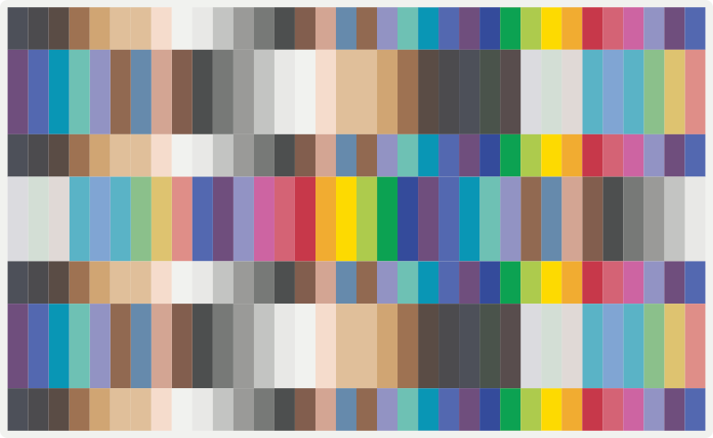 Colorful Stripe Pattern vinyl rug - TenStickers