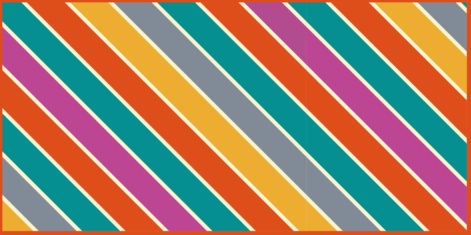 Colorful Striped Surface living room vinyl rug - TenStickers