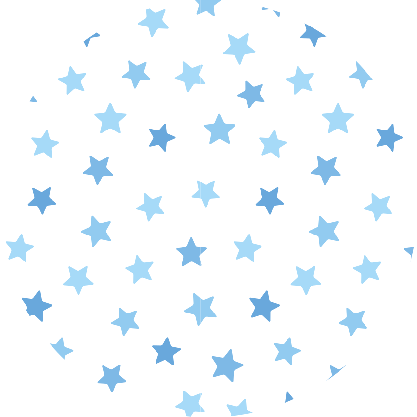 blue patterns bedroom rug - TenStickers