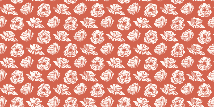 Botanical Feature floral vinyl rug - TenStickers