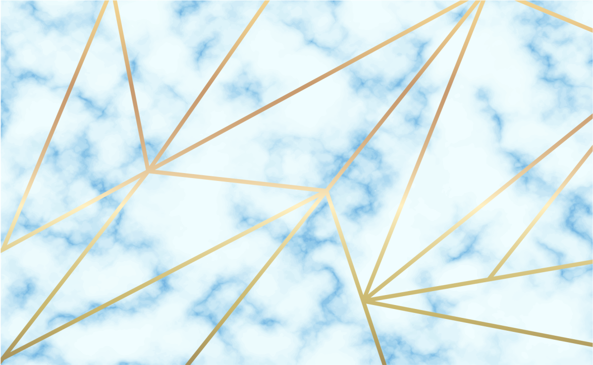 Stylish Geometric Motif marble vinyl rug - TenStickers