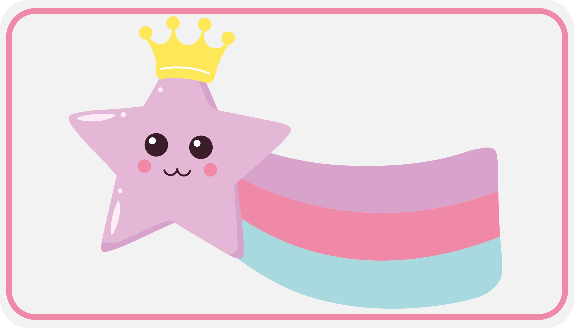 Starry Crown Charm kids vinyl rug - TenStickers