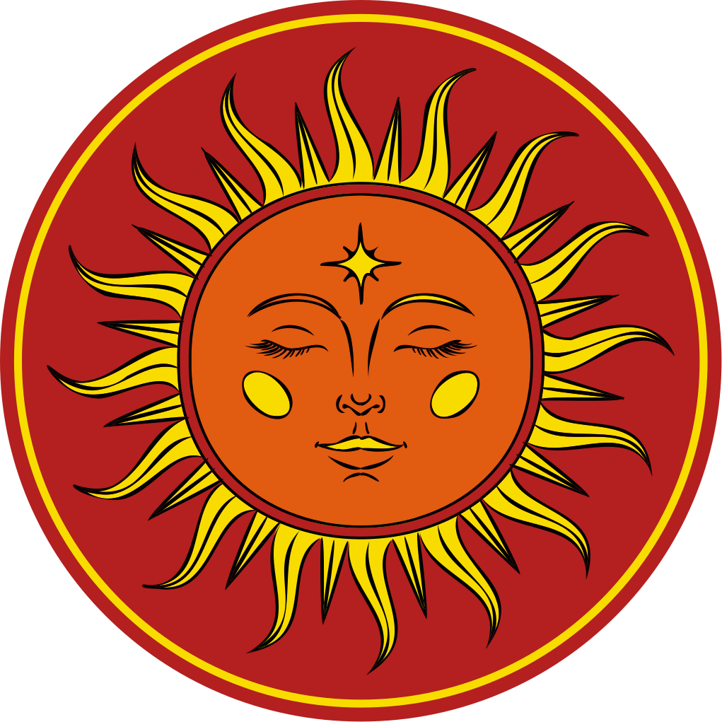 Sunny Face nature vinyl rug - TenStickers