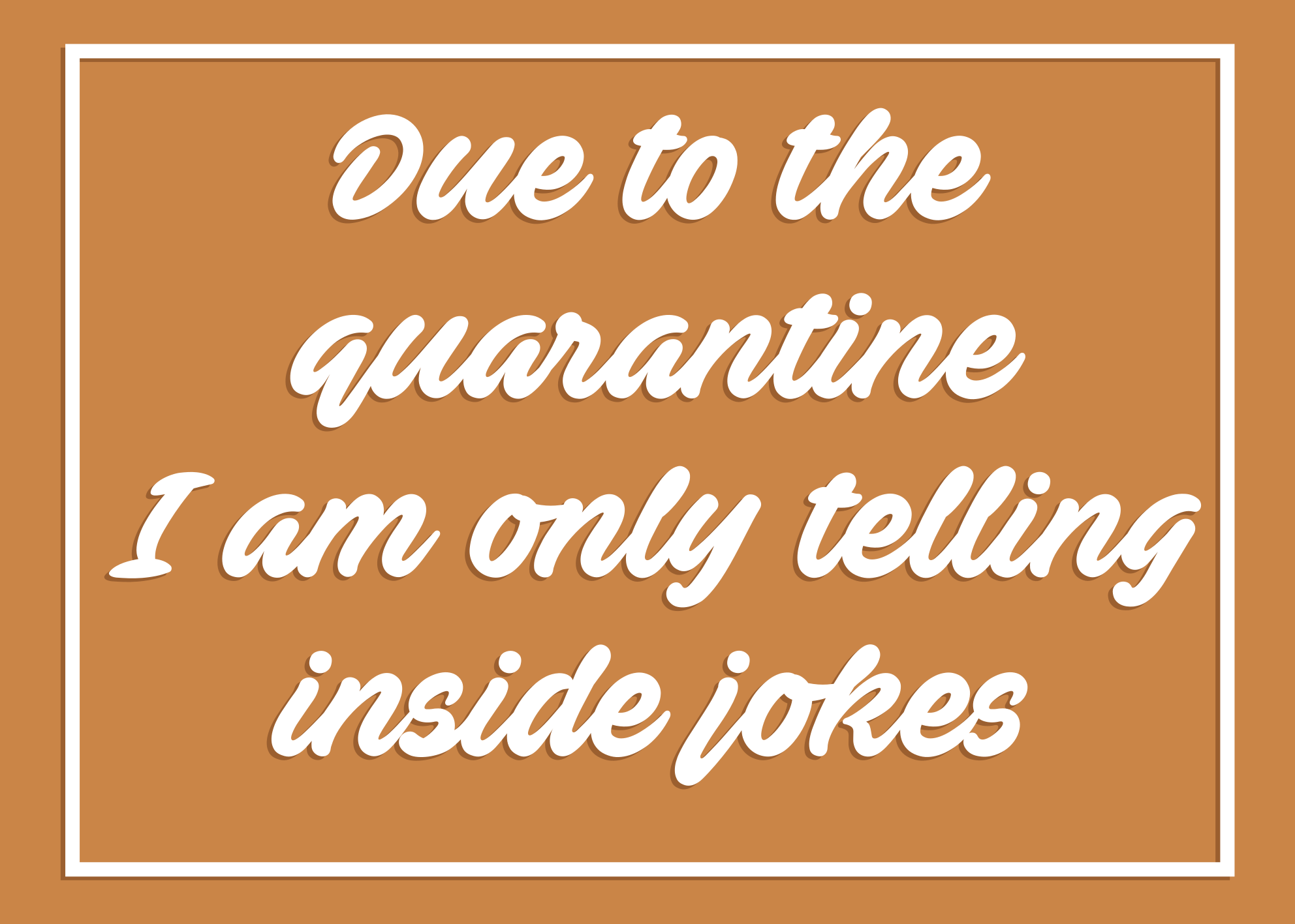 Humorous quarantine message custom rug - TenStickers