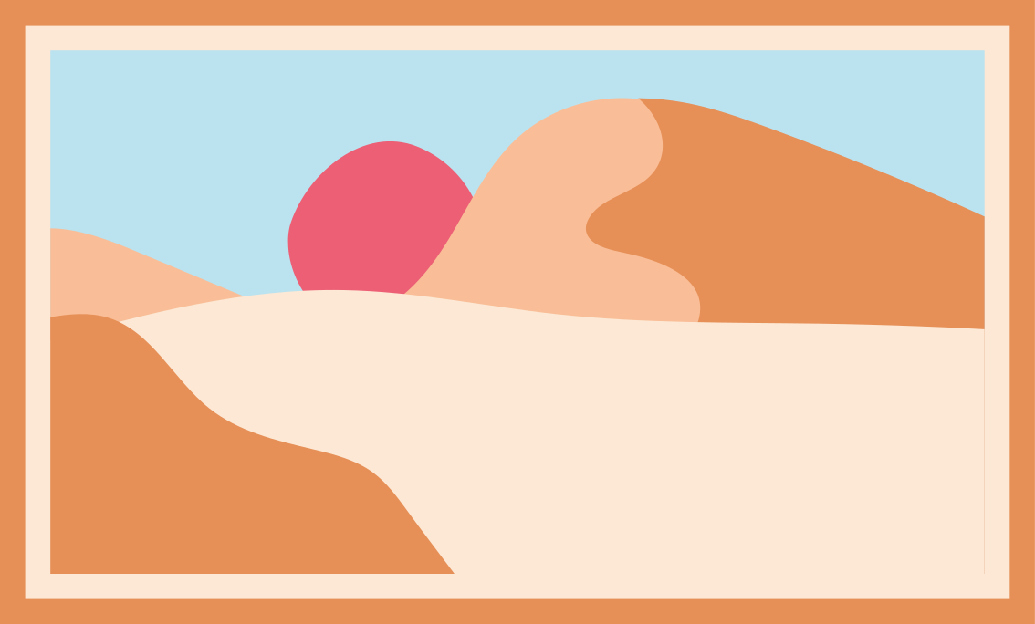 Sandy Landscape Sunset nature vinyl rug - TenStickers