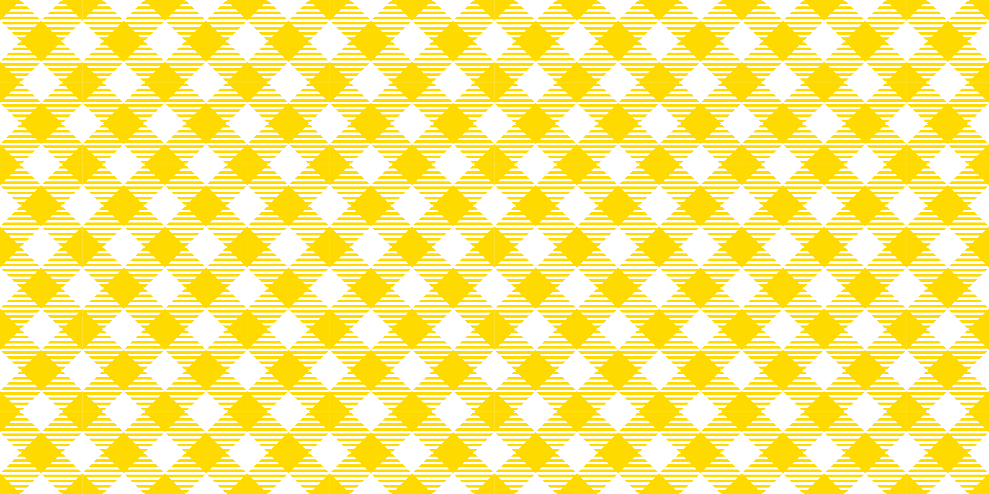 Yellow Diamond Motif striped vinyl rug - TenStickers