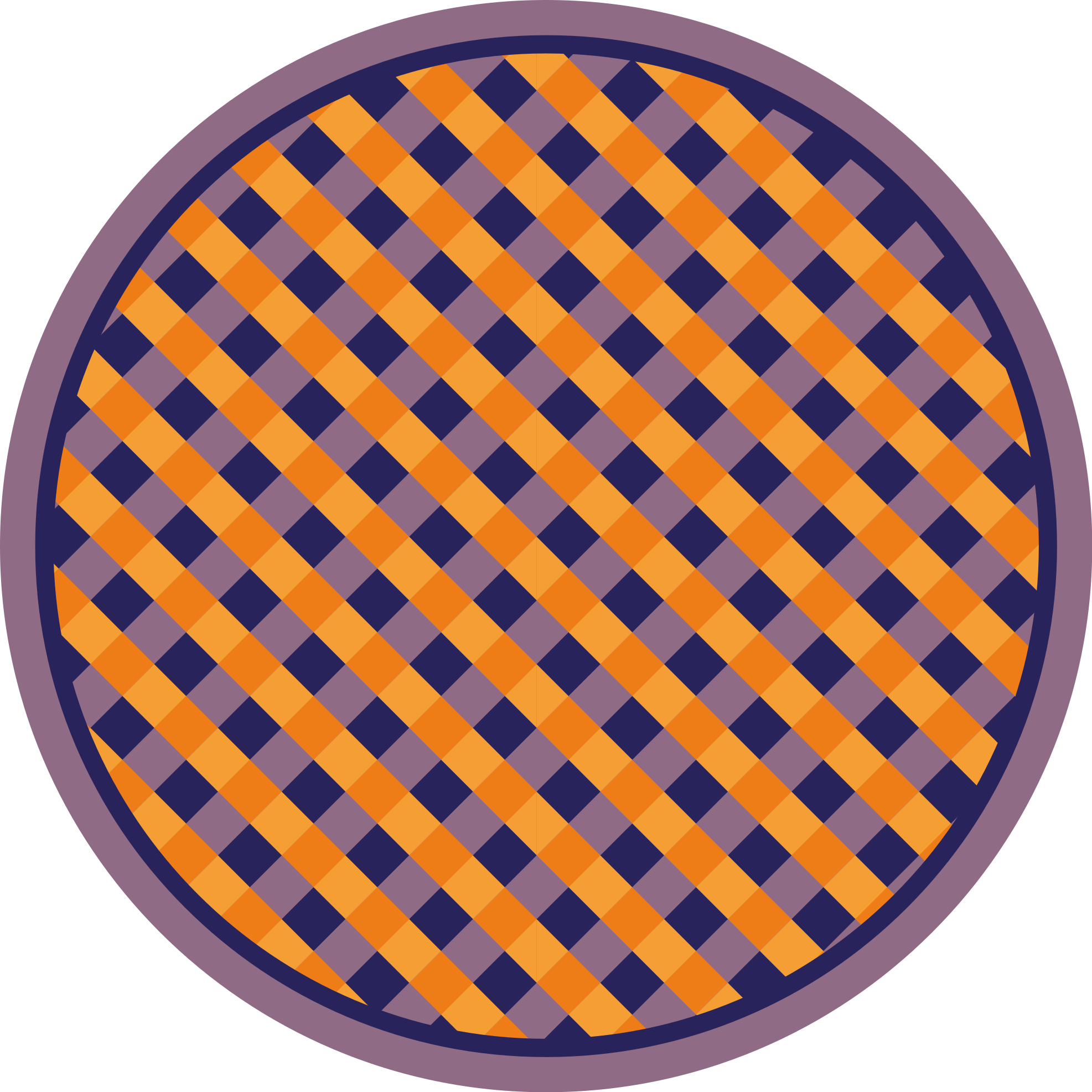 Bold Checker Pattern striped vinyl rug - TenStickers