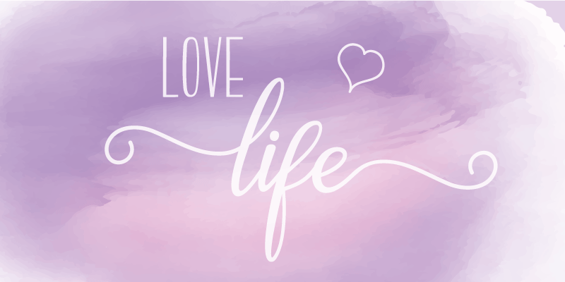 Custom rug love your life - TenStickers