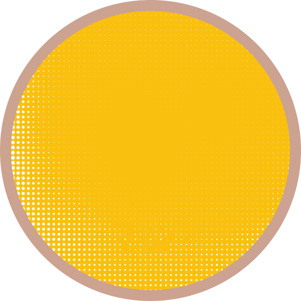 Sunny circular pattern yellow vinyl rug - TenStickers