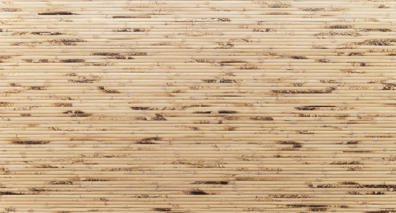 Organic bamboo appearance wood effect vinyl rug - TenStickers