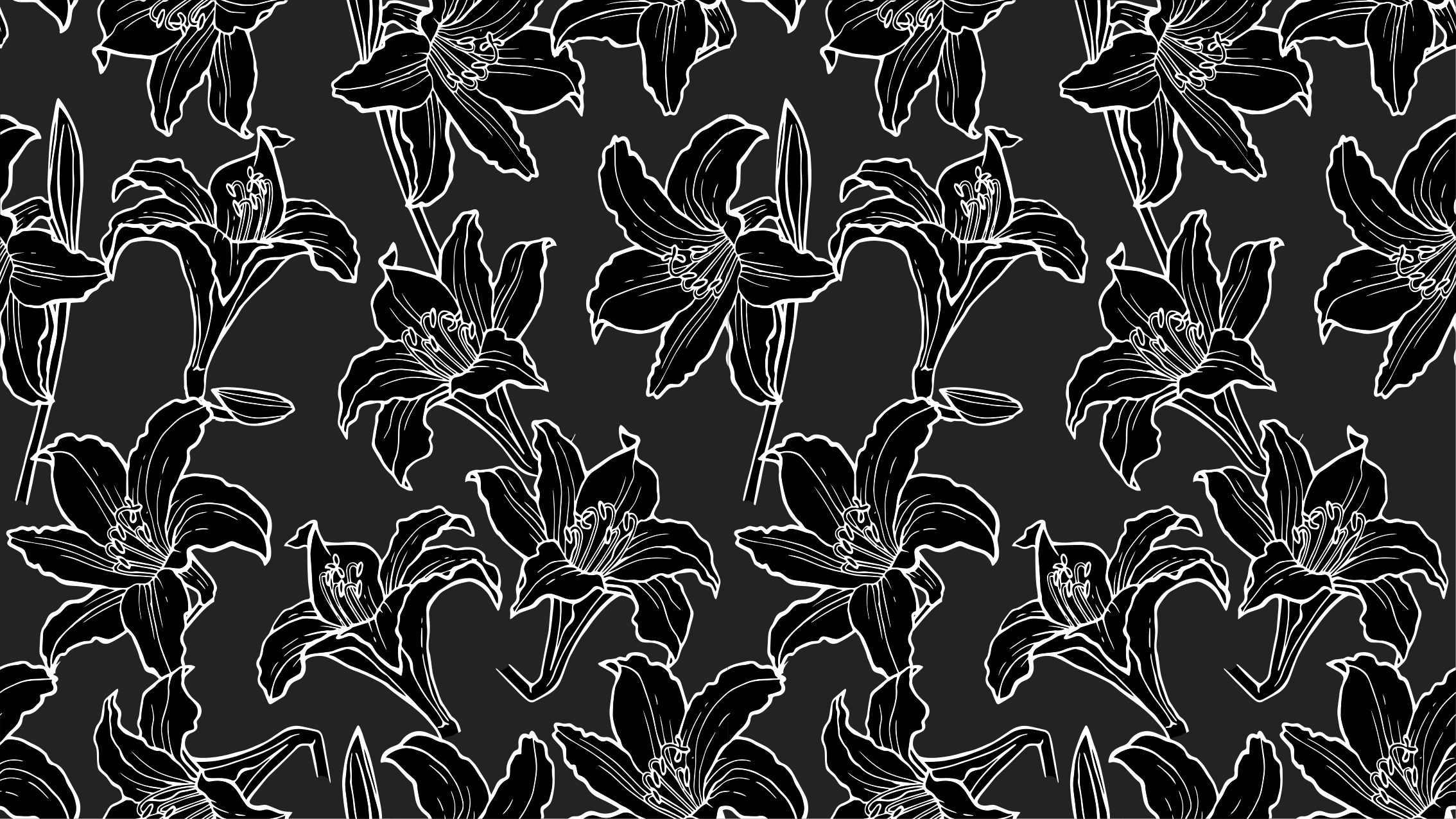 Dark Bloom Collection floral vinyl rug - TenStickers