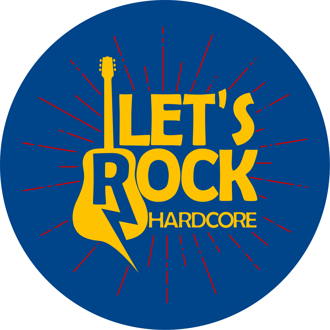 Electric Guitar Tribute circular vinyl rug - TenStickers