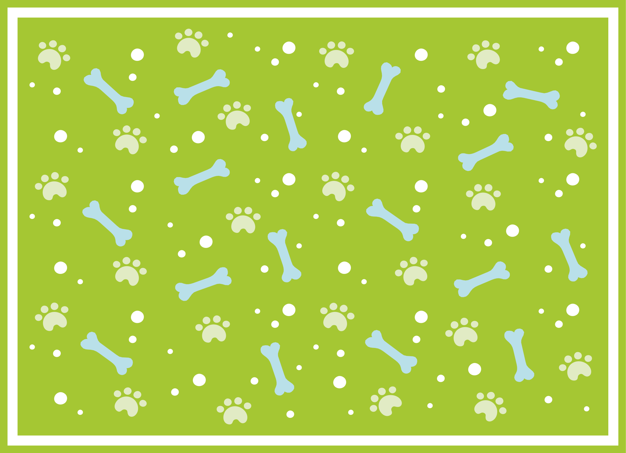 Paw Print Style animal vinyl rug - TenStickers