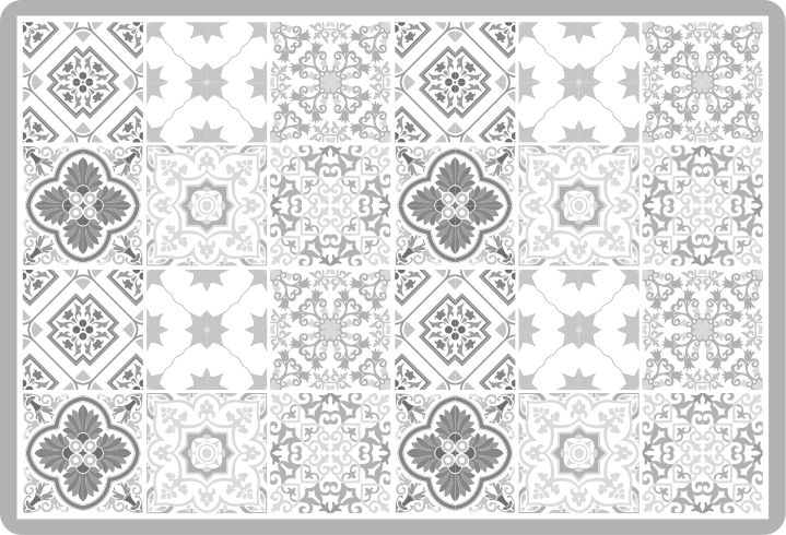 Maroccan gray shade tiles bathroom flooring - TenStickers