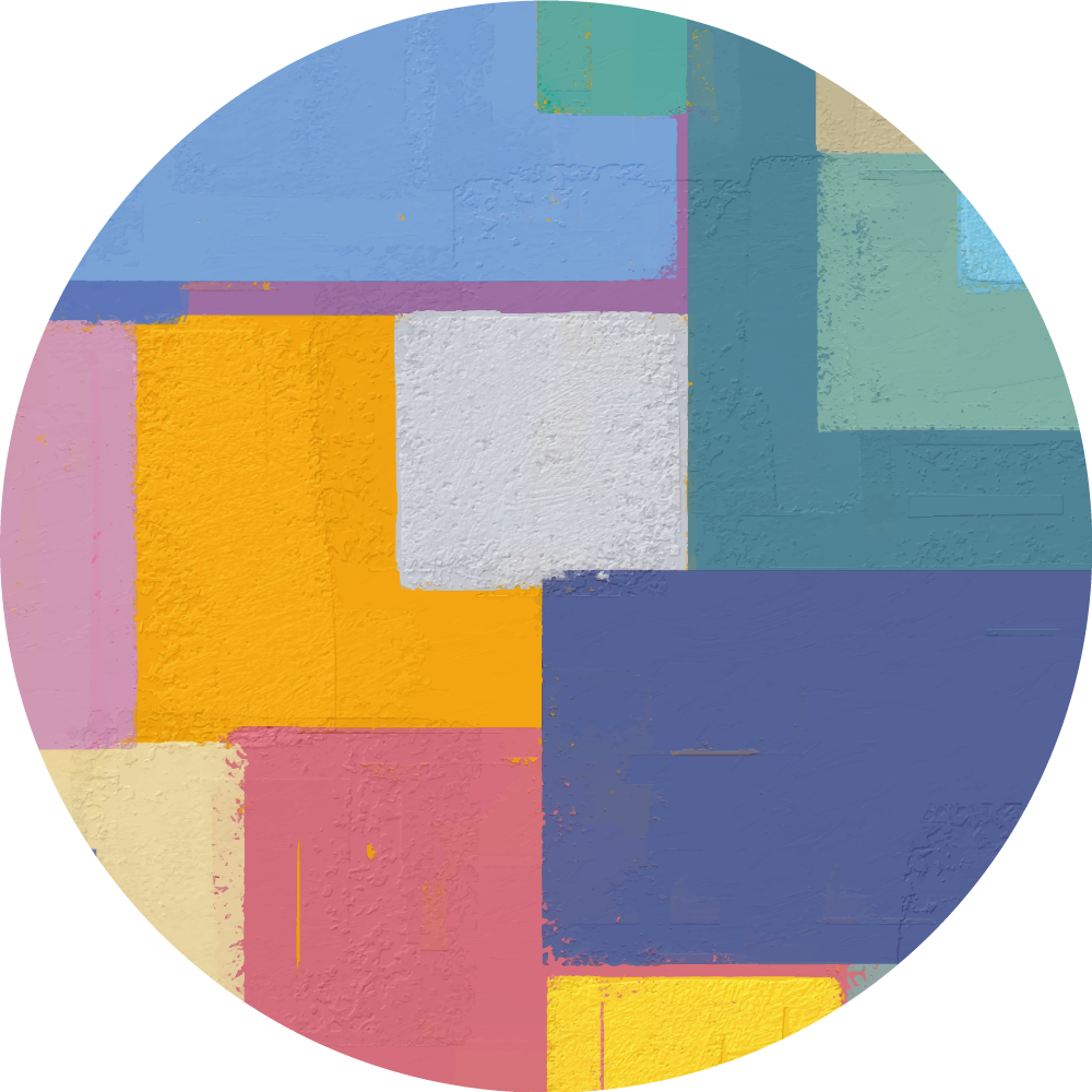 Vivid geometric shapes geometric vinyl rug - TenStickers