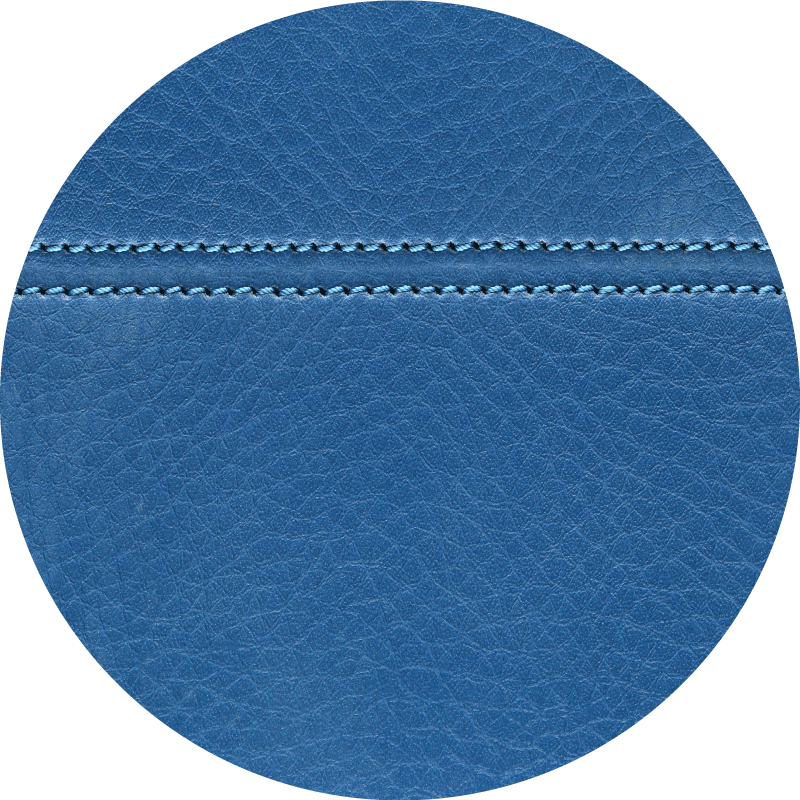 Textured vinyl rug in blue leather effect - TenStickers