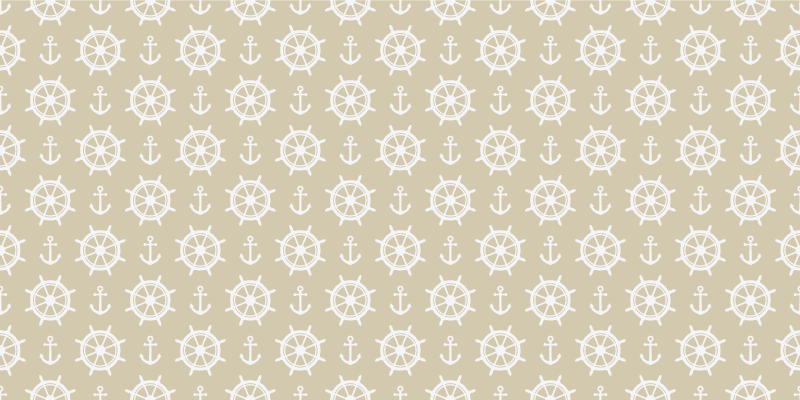 Maritime compass motif living room vinyl rug - TenStickers
