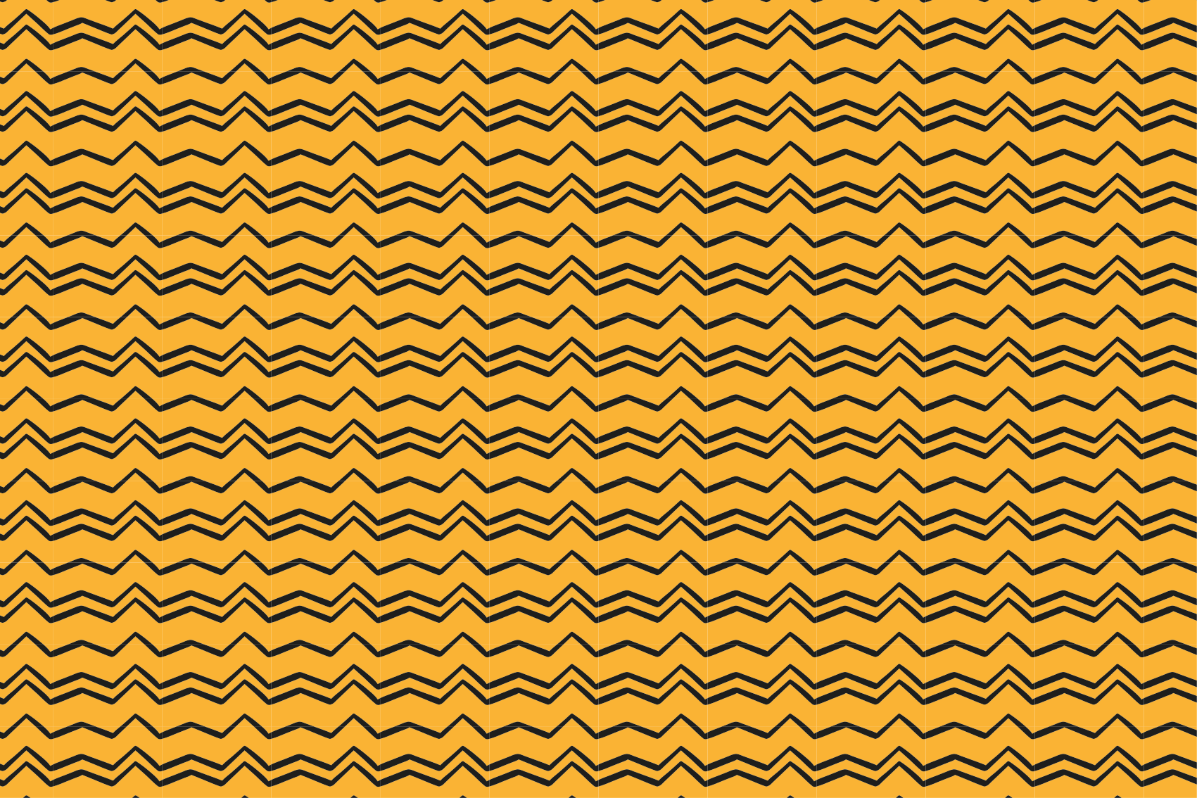 Black and yellow hand drawn zigzag  modern rug - TenStickers
