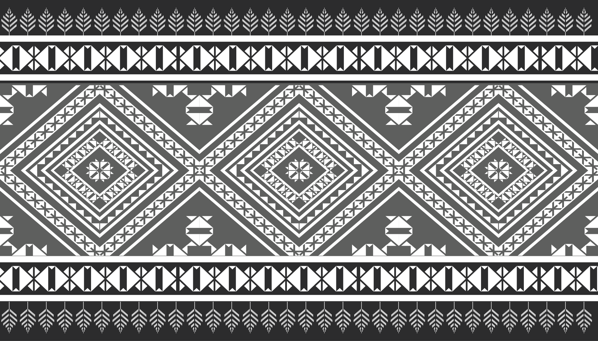 Geometric Pattern Chic ethnic vinyl rug - TenStickers