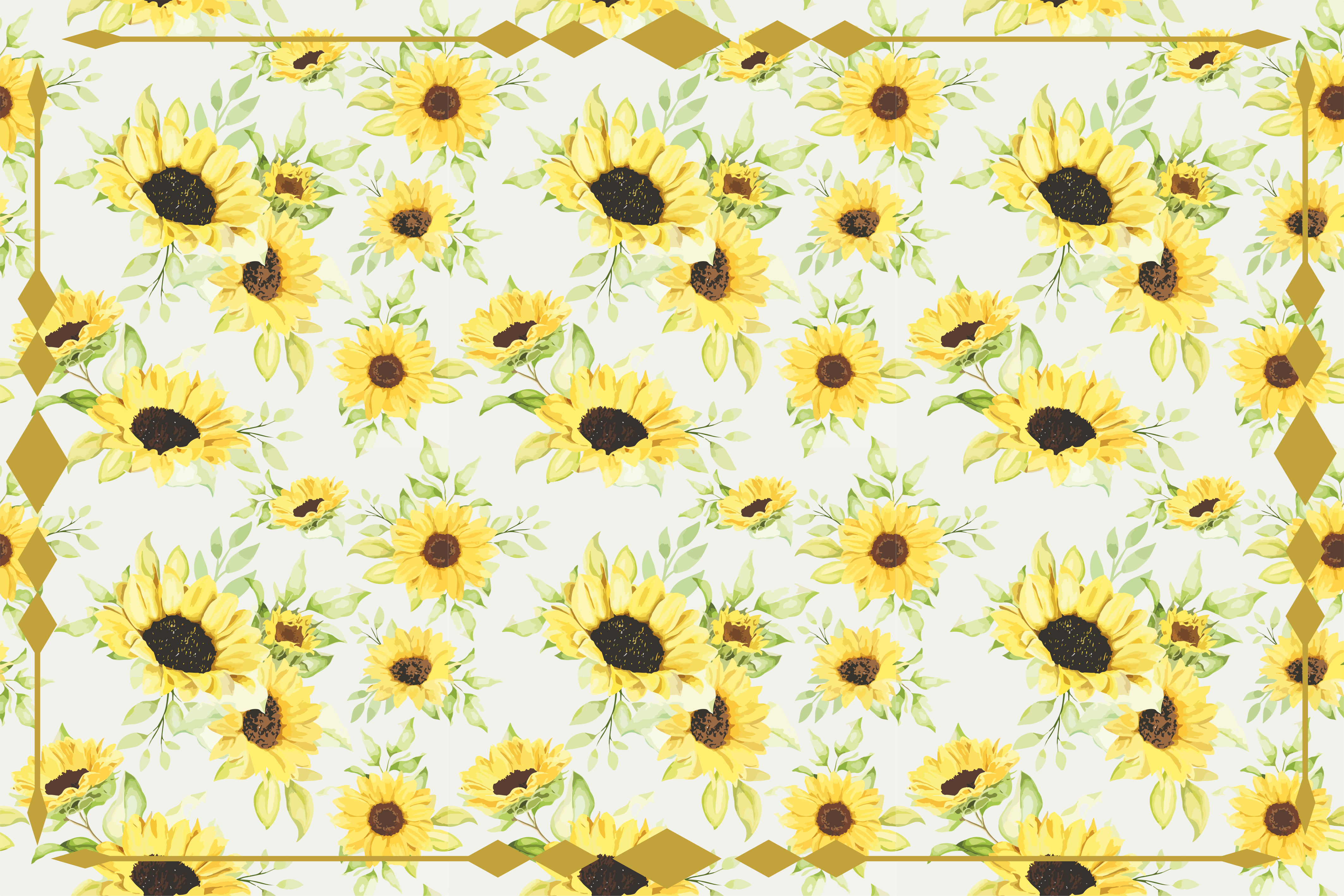 Bright Blooming Floral floral vinyl rug - TenStickers