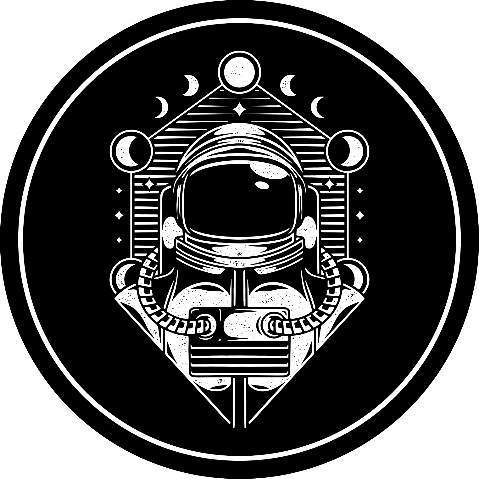 Astronaut Graphic teen vinyl rug - TenStickers