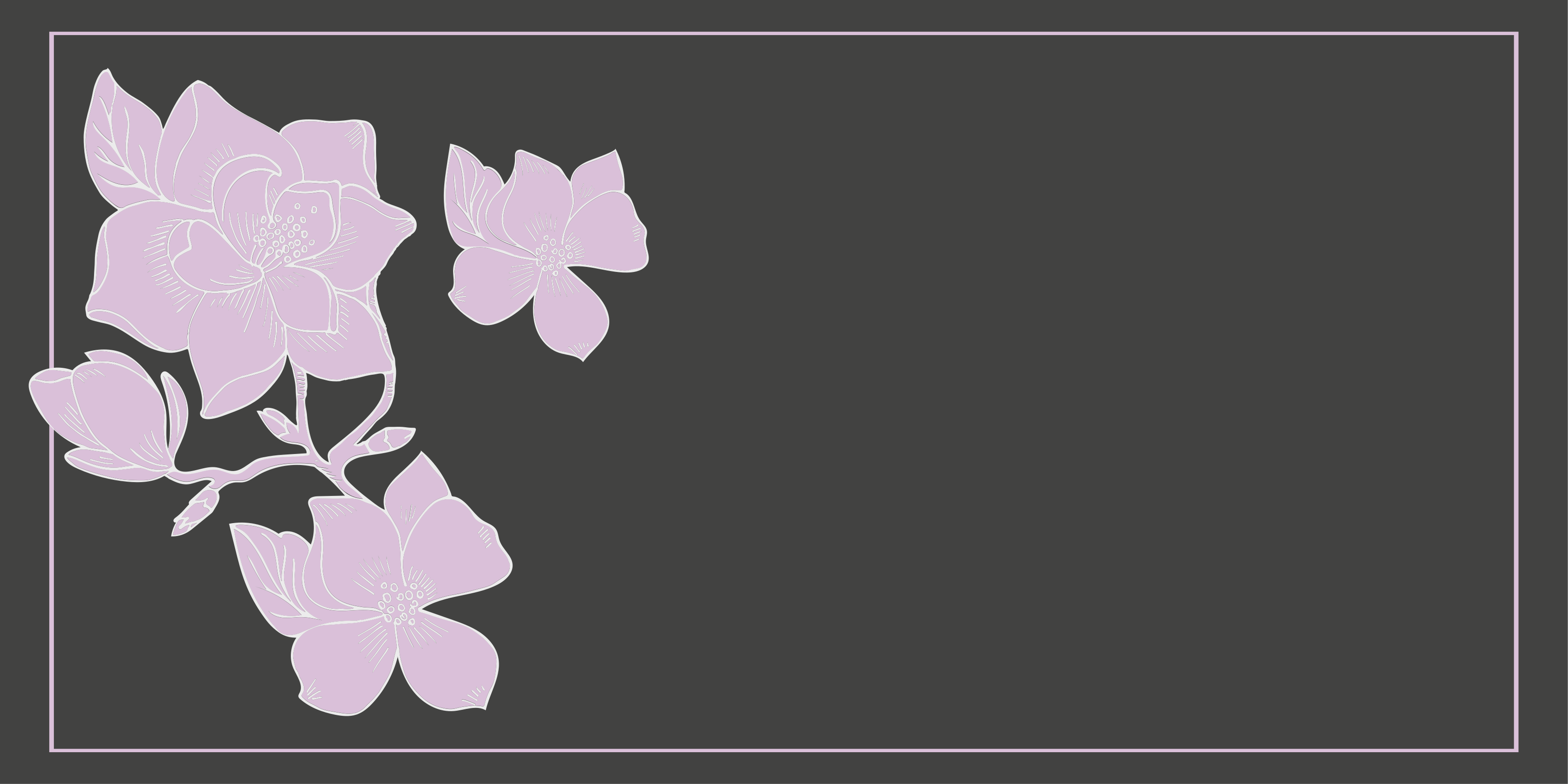 Pink arrangement floral vinyl rug - TenStickers