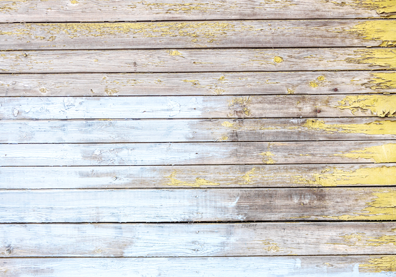 Distressed Plank Surface wood effect vinyl rug - TenStickers