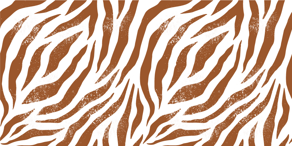 Rustic Zebra Stripes animal print vinyl rug - TenStickers