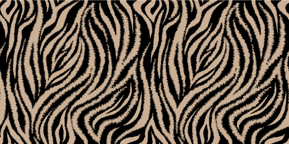 Animal print vinyl rug zebra striped design - TenStickers