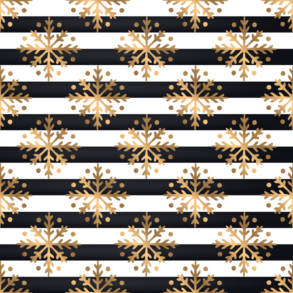 Elegant snowflake pattern Christmas vinyl rug - TenStickers