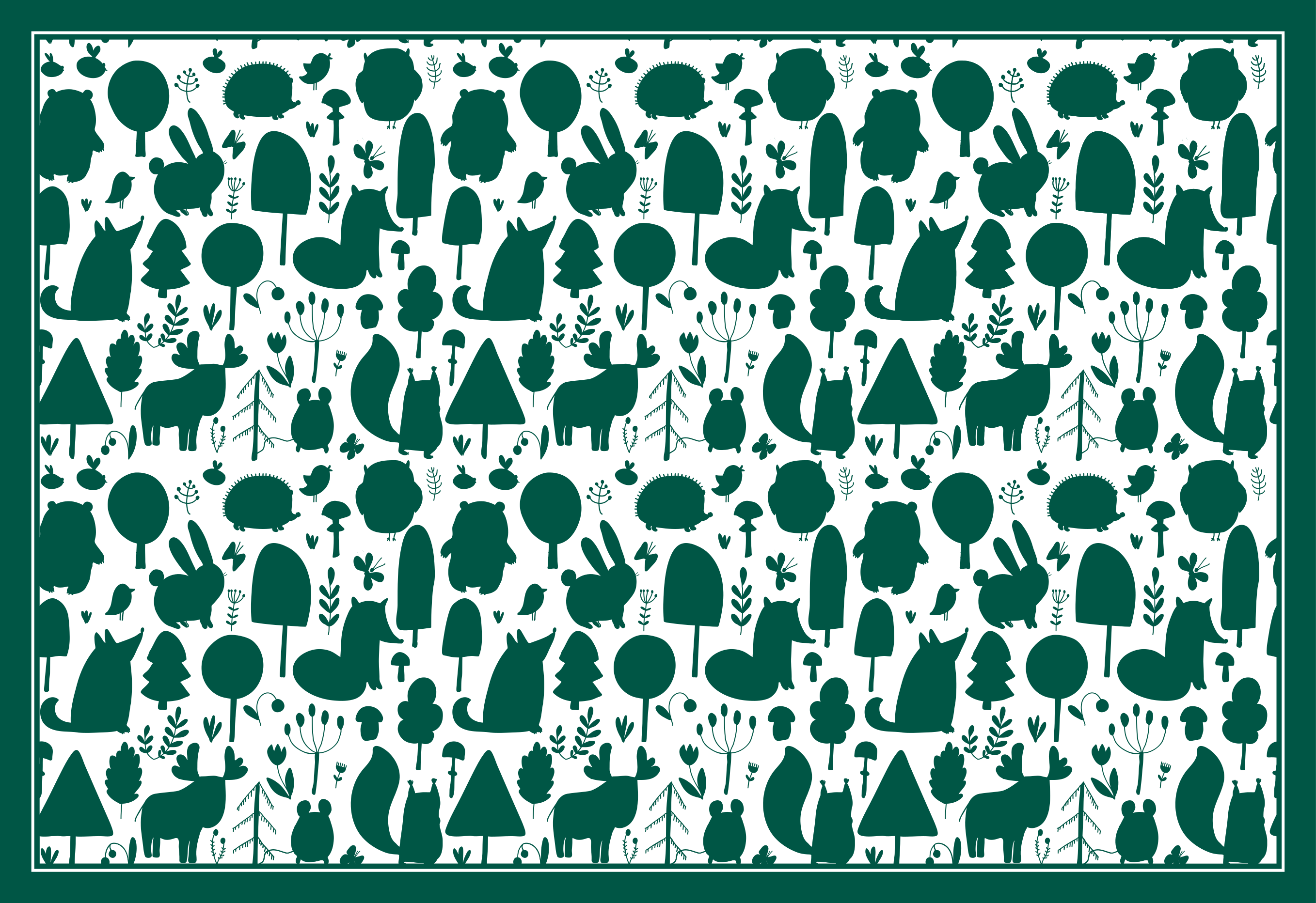 Nature Shadows nature vinyl rug - TenStickers