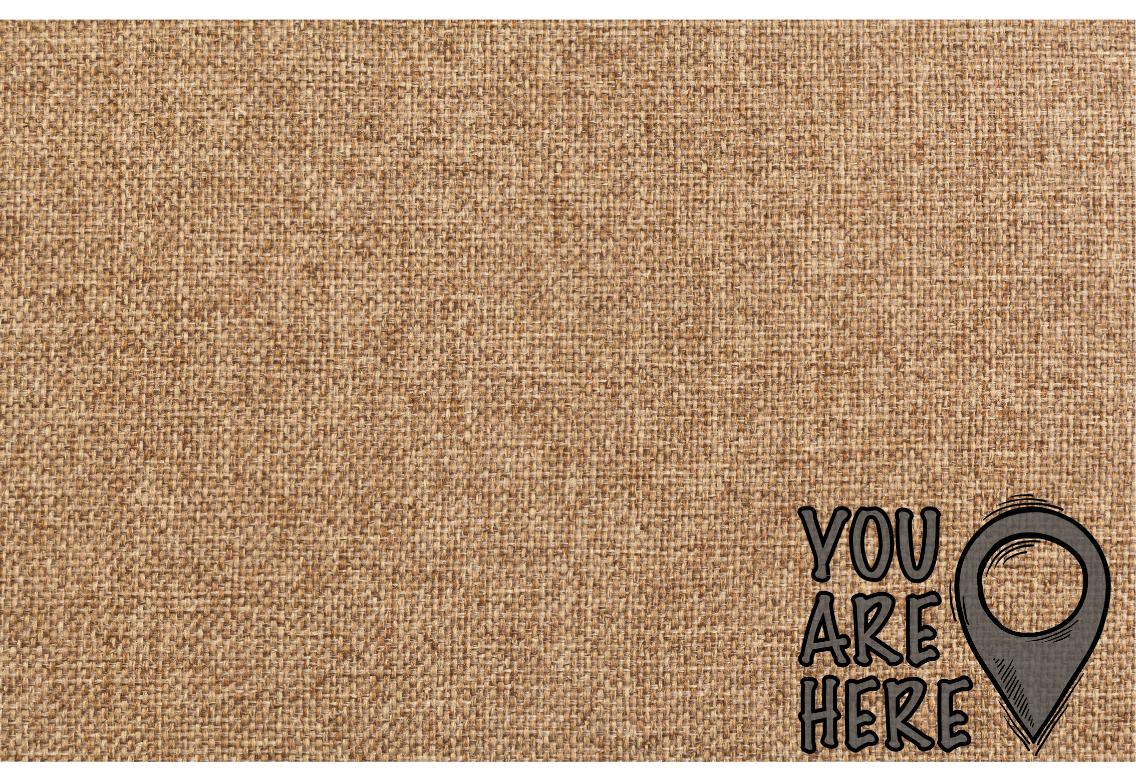 You are here minimal vinyl rug - TenStickers
