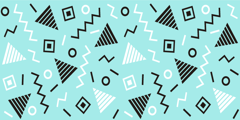 Forms Arrangement geometric vinyl rug - TenStickers