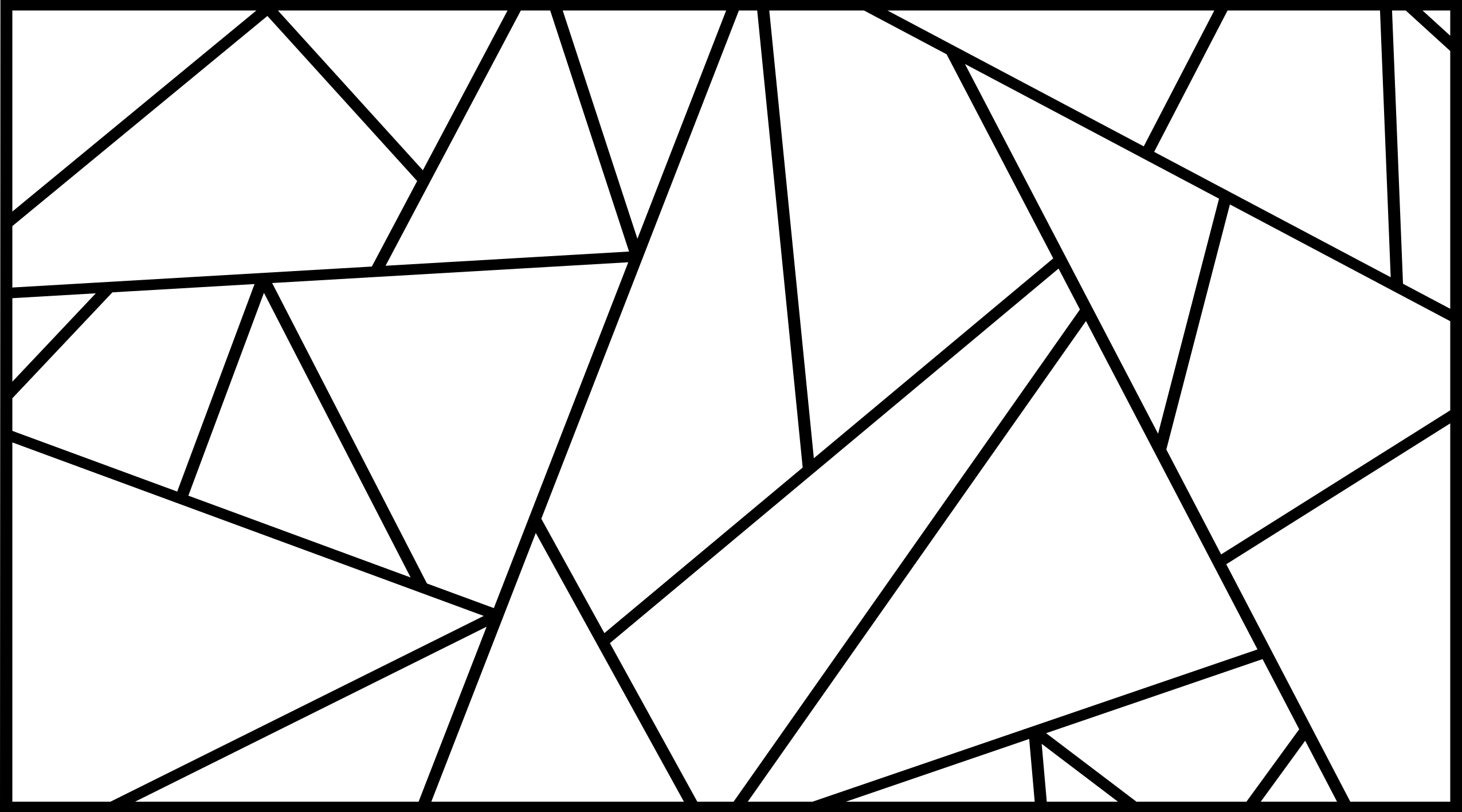 Sharp Angled Pattern geometric vinyl rug - TenStickers