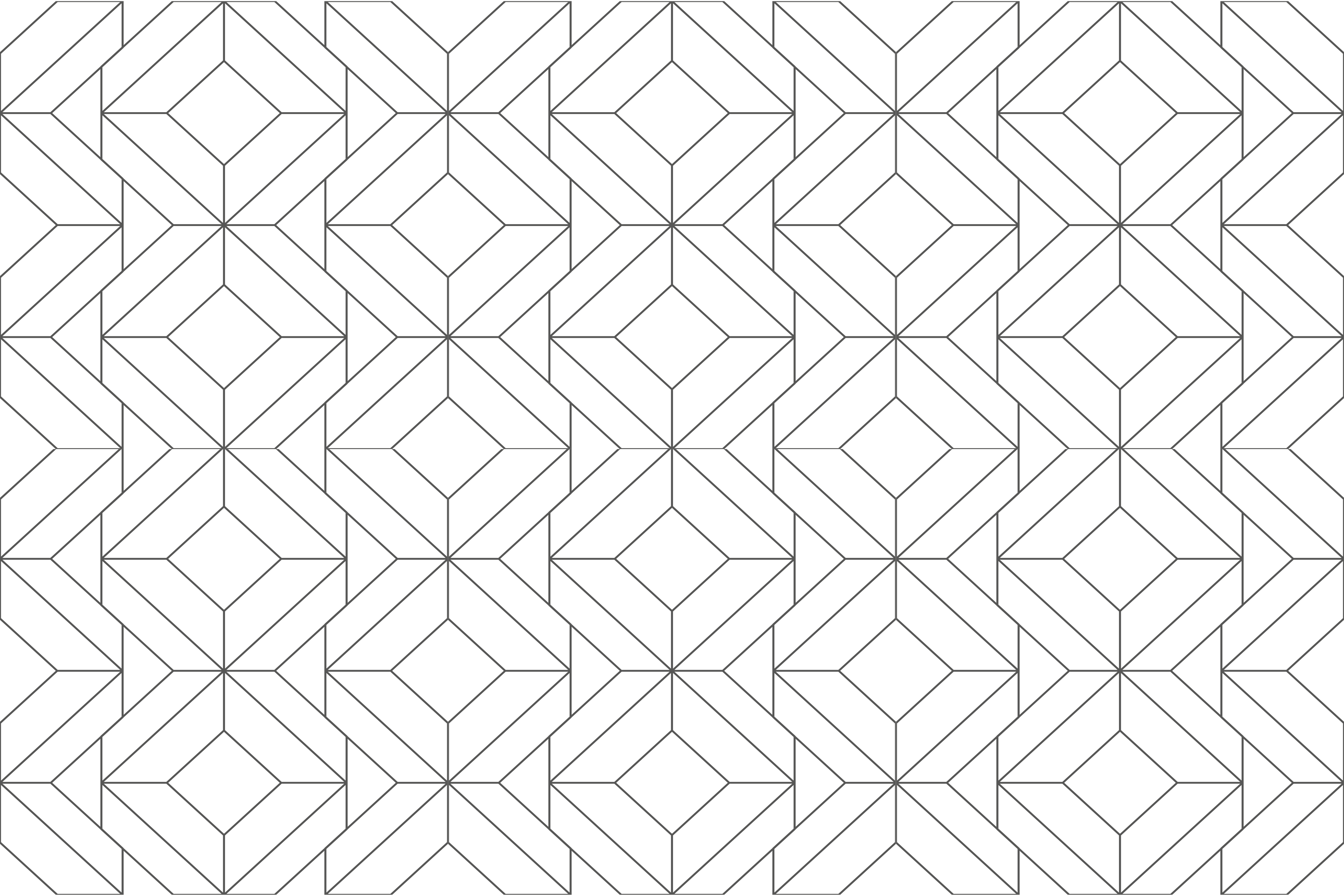 White Pattern geometric vinyl rug - TenStickers