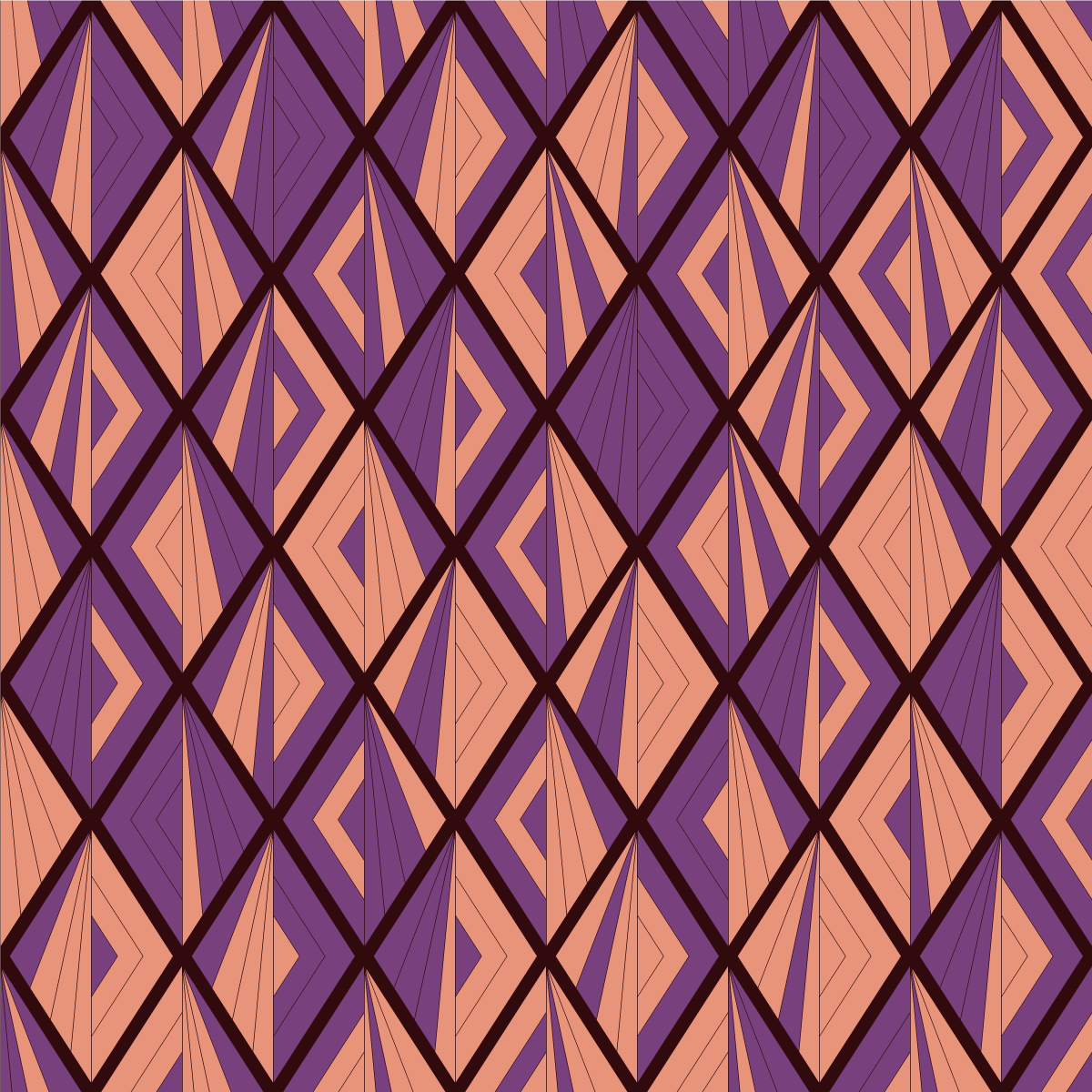 Geometric Pattern Harmony geometric vinyl rug - TenStickers