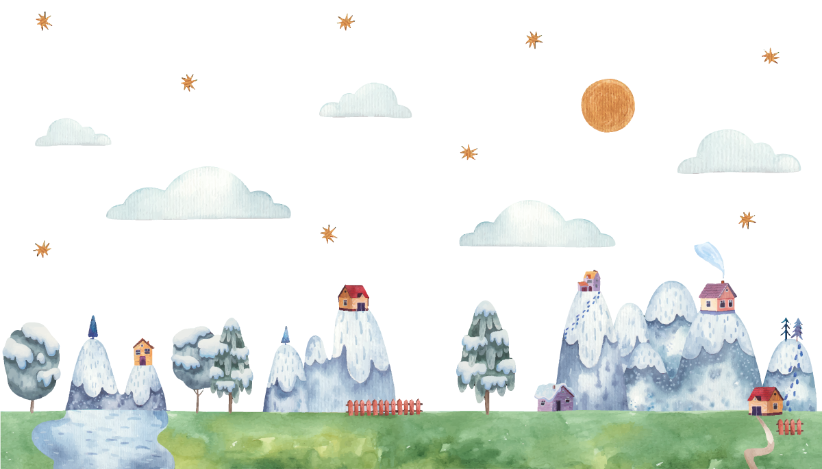 Enchanted Landscape Scene playroom carpet - TenStickers