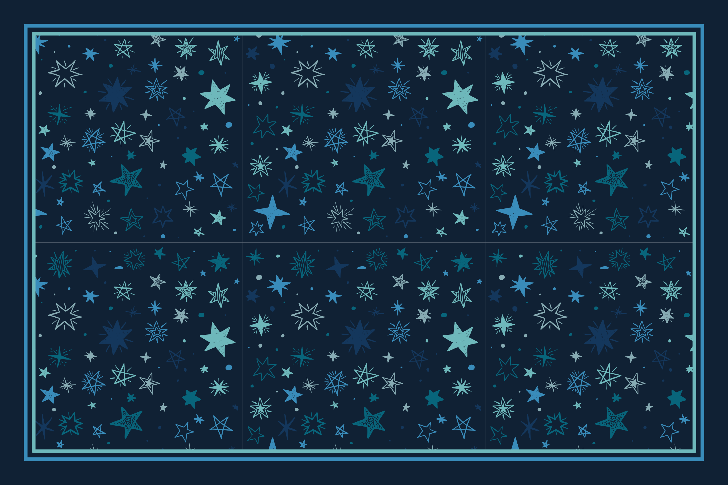 Celestial Motif Design rugs with stars - TenStickers