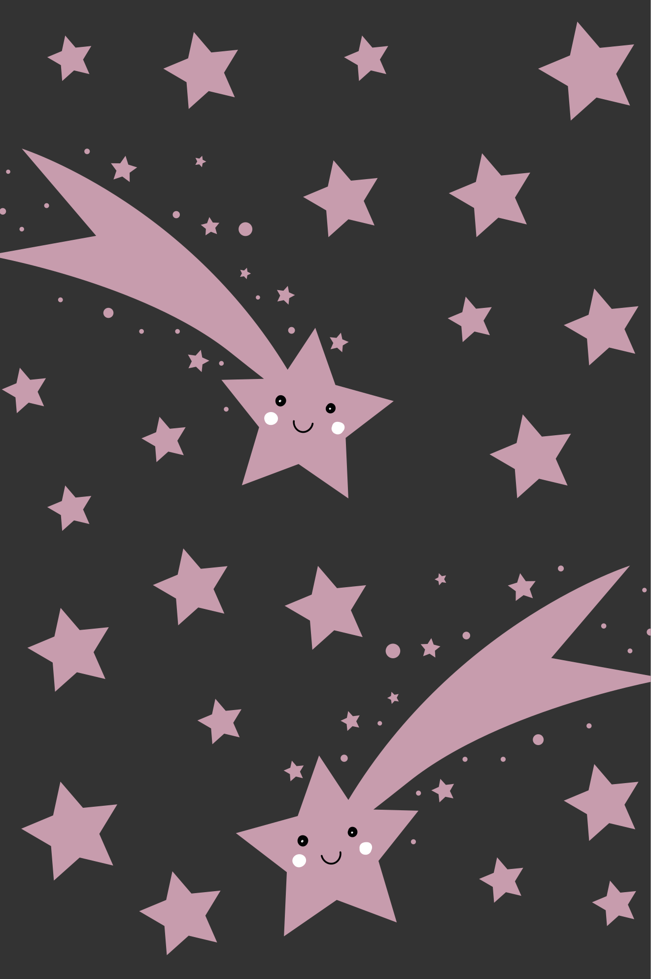 Celestial Shooting Stars rugs with stars - TenStickers