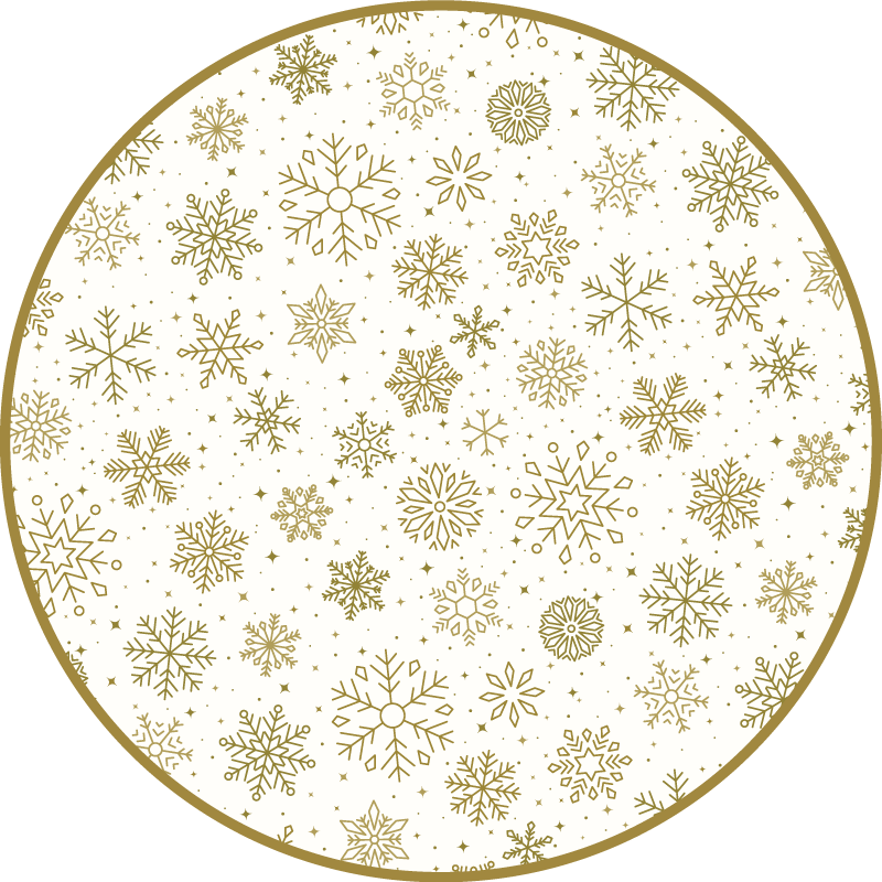 Snowflake Pattern Christmas carpet runner - TenStickers