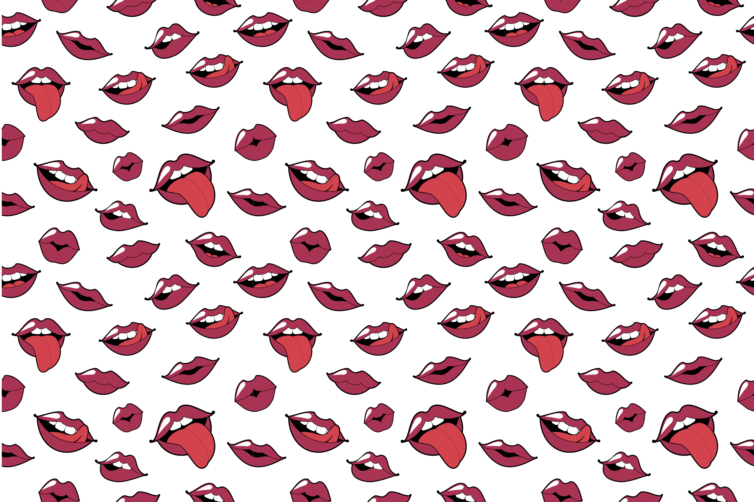 Pop Art Lips rug for teens - TenStickers