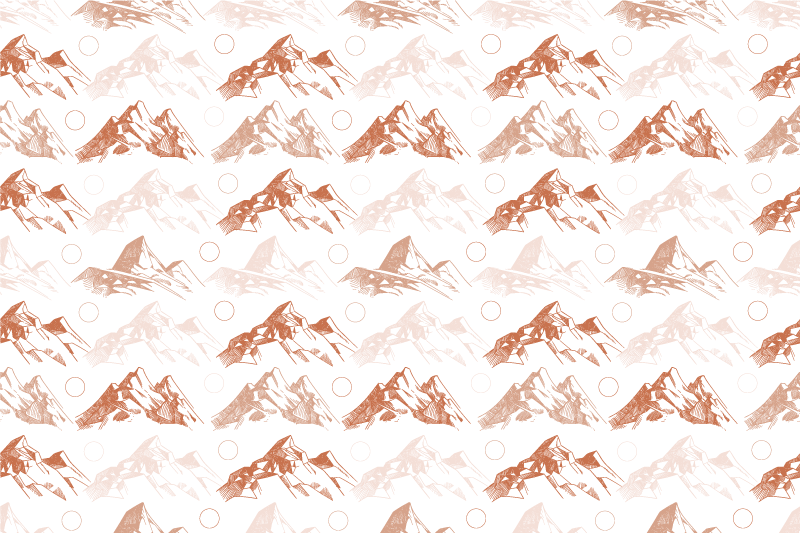 Mountain Pattern nature vinyl rug - TenStickers